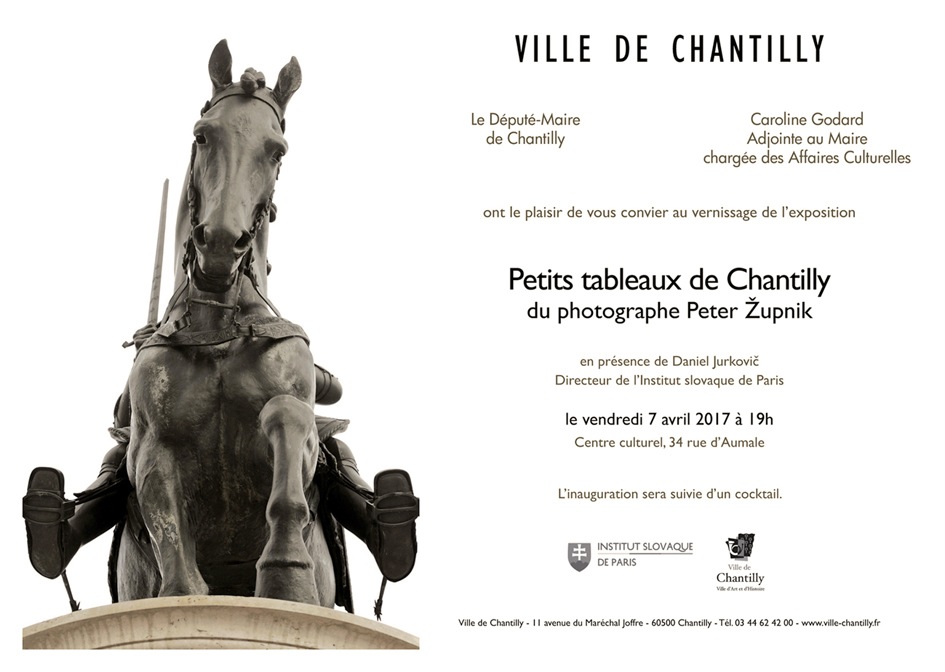 Petits tableaux de Chantilly, invitation au vernissage